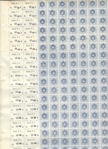 Jnf zion stamp - serie, f